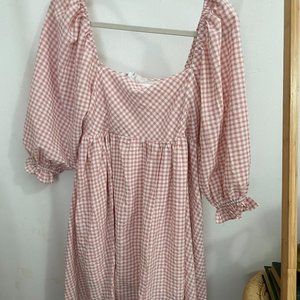 Sweet Lemon pink checkered dress